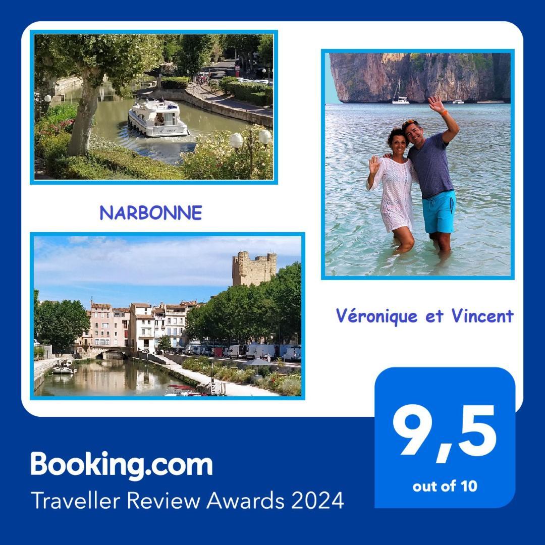 Apartment Avec Balcon, Bord Du Canal, Wifi. Narbonne